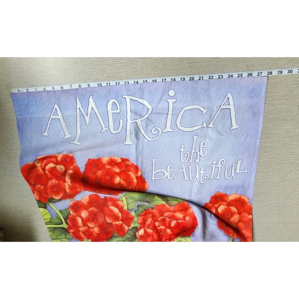 Decorative Garden Flags Lot Of 5 Welcome Patriotic Wreath Fall Wise Men Religion